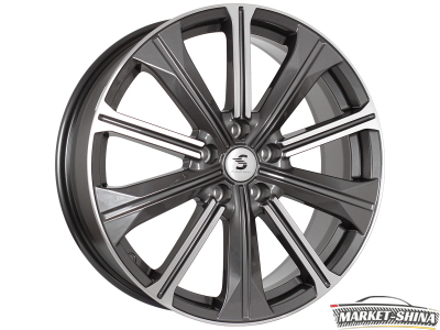 Premium Series КР013 (Tiguan) 7 x 19 5*112 Et:43 Dia:57.1 Diamond Gloss Graphite