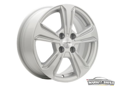 Khomen 1502 6 x 15 4*100 Et:45 Dia:54.1 F-Silver